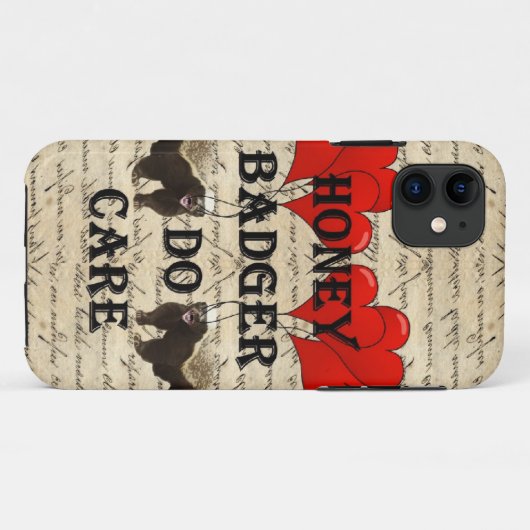 Honingbadger geeft om Case-Mate iPhone case (Achterkant (horizontaal))