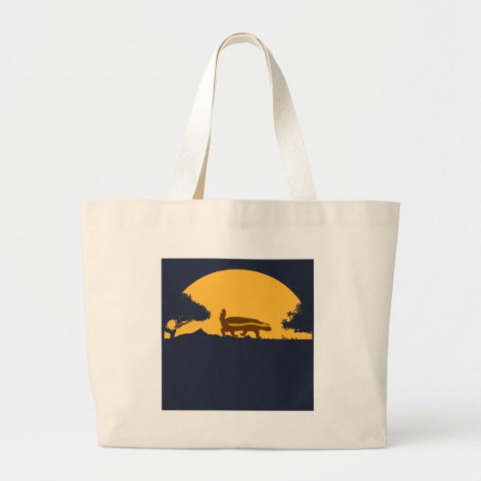 honingbadger grote tote bag (Voorkant)