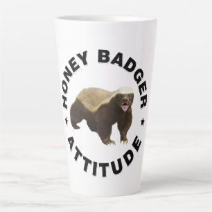Honingbadger heeft een hoogte latte mok