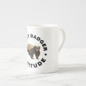 Honingbadger heeft een hoogte porselein kop (Voorkant rechts)