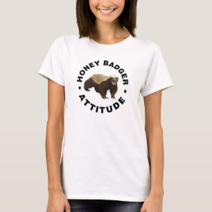 Honingbadger heeft een hoogte t-shirt