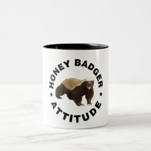 Honingbadger heeft een hoogte tweekleurige koffiemok