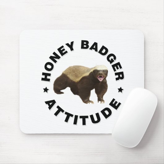 Honingbadger heeft een houding muismat (Met muis)