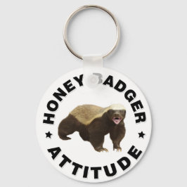 Honingbadger heeft een houding sleutelhanger