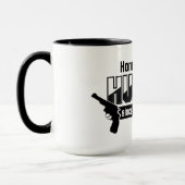 Honingbadger Hunter-mok - kies stijl en kleur Mok (Links)