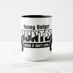 Honingbadger Hunter-mok - kies stijl en kleur Mok