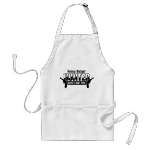 Honingbadger Hunter-schort - kies stijl en kleur Standaard Schort