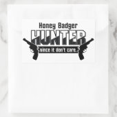 Honingbadger Hunter-stickers Rechthoekige Sticker (Tas)