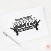 Honingbadger Hunter-stickers Rechthoekige Sticker (Envelop)