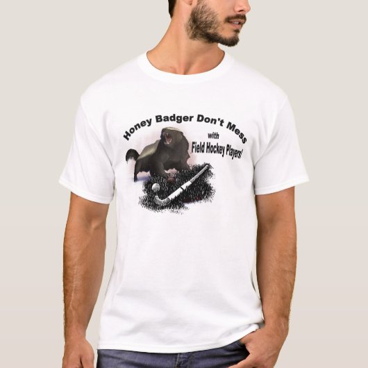 Honingbadger Niet met veldmuziekkers T-shirt (Voorkant)