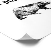 honingbadger speelt dat niet poster (Hoek)