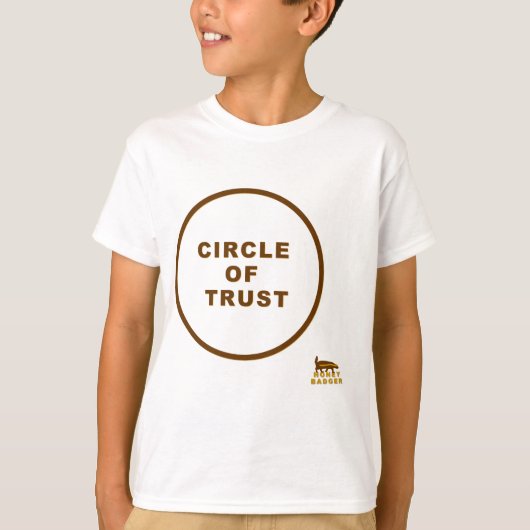honingbadger vertrouwenscirkel t-shirt (Voorkant)