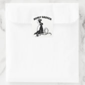 Honingbadger Vierkante Sticker (Tas)