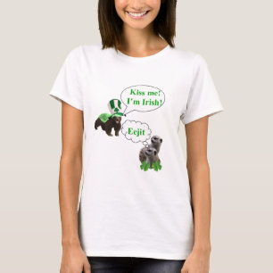 Honingbadger v's meervallen t-shirt