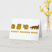 honingbadger wint kaart (Gele Bloem)