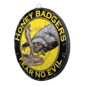 Honingbadgers vrezen geen boze gele kunst voor die dartbord (Voorkant Rechts)