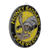 Honingbadgers vrezen geen boze gele kunst voor die dartbord (Voorkant Links)