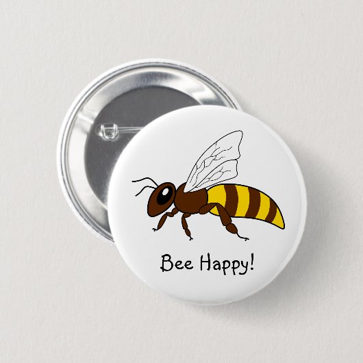 Honingbee Button (Voorkant /achterkant)