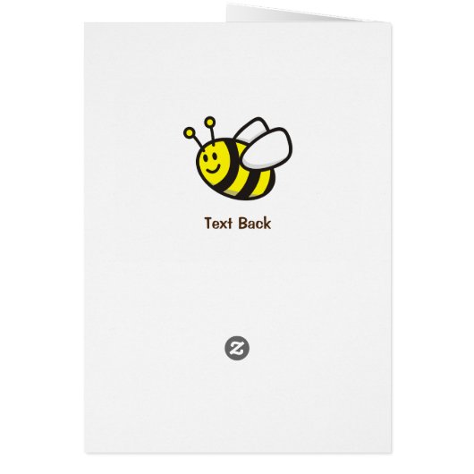 Honingbee Cartoon (Achterkant)