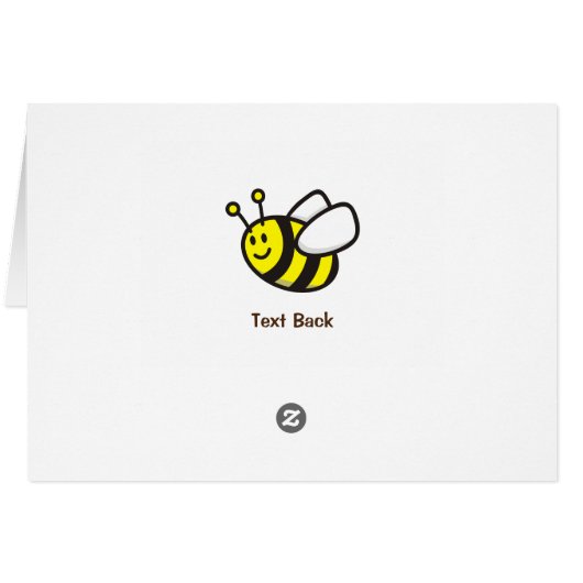 Honingbee Cartoon (Achterkant Horizontaal)