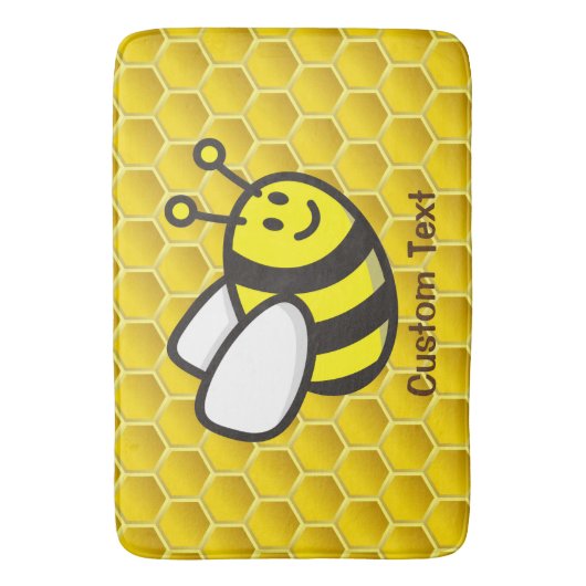 Honingbee Cartoon Badmat (Voorkant Verticaal)