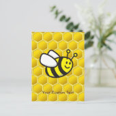 Honingbee cartoon briefkaart (Staand voorkant)