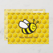 Honingbee cartoon briefkaart (Voorkant / Achterkant)