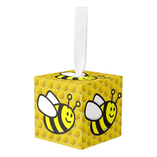 Honingbee Cartoon Decoratie (Voorkant hoekig)