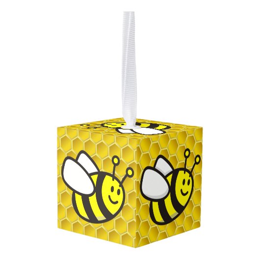 Honingbee Cartoon Decoratie (Achter hoekig)
