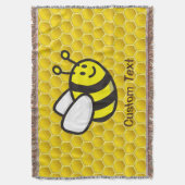 Honingbee Cartoon Deken (Voorkant Verticaal)