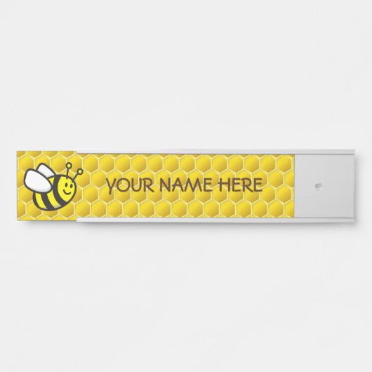 Honingbee Cartoon Deurbordje (Voorkant)