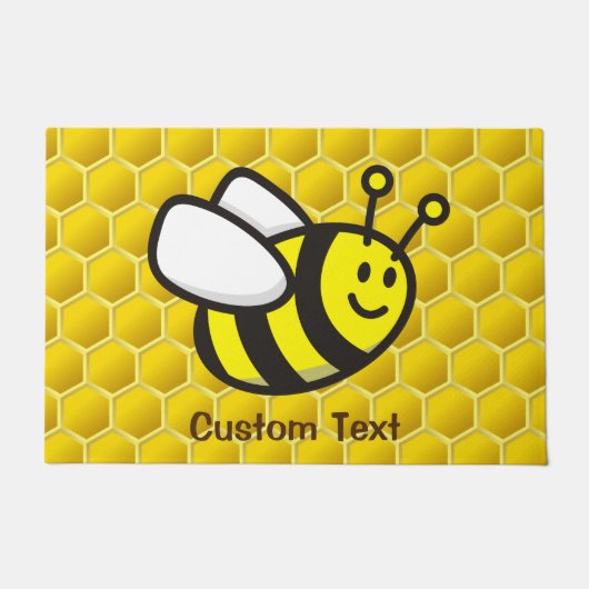 Honingbee Cartoon Deurmat (Voorkant)