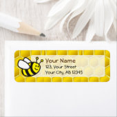 Honingbee Cartoon Etiket (Insitu)