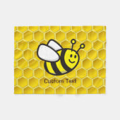 Honingbee Cartoon Fleece Deken (Voorkant (Horizontaal))