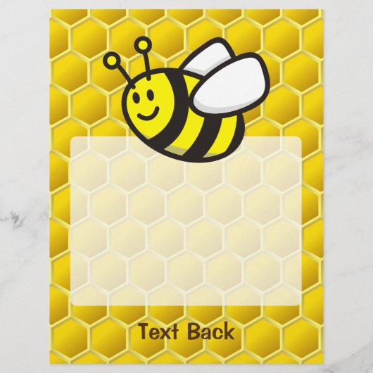 Honingbee Cartoon Flyer (Achterkant)