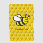 Honingbee Cartoon Golfhanddoek (Voorkant)