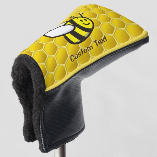 Honingbee Cartoon Golfheadcover (3/4 voorkant)