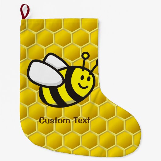 Honingbee Cartoon Grote Kerstsok (Voorkant)