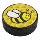 Honingbee Cartoon Hockey Puck (3/4)