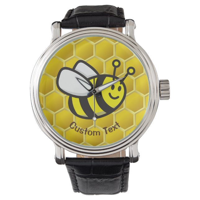 Honingbee Cartoon Horloge (Voorkant)