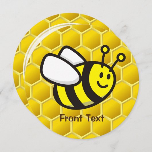 Honingbee Cartoon Kaart (Voorkant / Achterkant)
