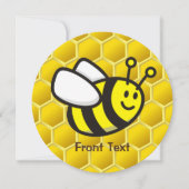 Honingbee Cartoon Kaart (Voorkant)
