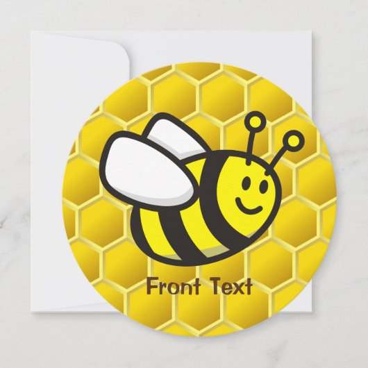 Honingbee Cartoon Kaart (Voorkant)