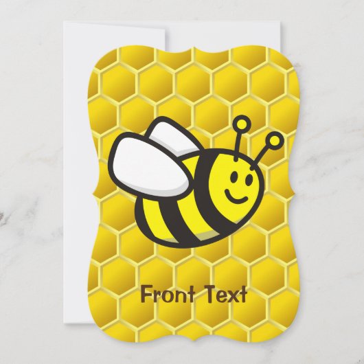Honingbee Cartoon Kaart (Voorkant)