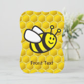 Honingbee Cartoon Kaart (Staand voorkant)