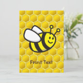 Honingbee Cartoon Kaart (Staand voorkant)