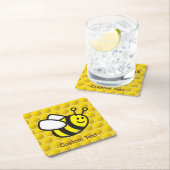 Honingbee Cartoon Kartonnen Onderzetters (Insitu)