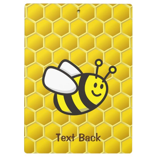 Honingbee Cartoon Klembord (Achterkant)