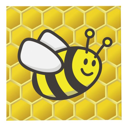 Honingbee Cartoon Kubus (Voorkant)