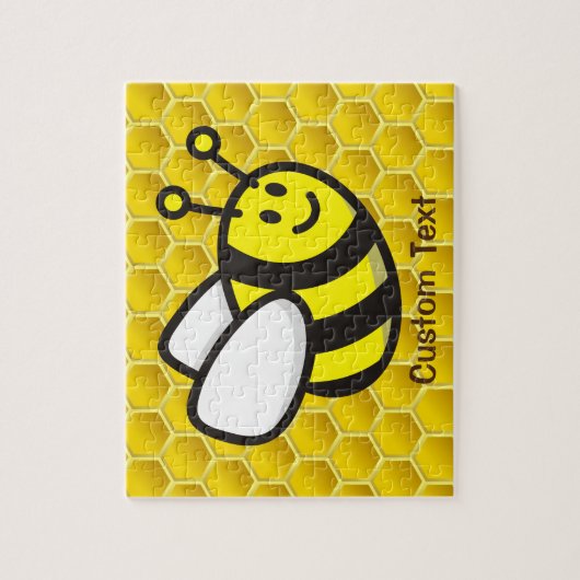 Honingbee Cartoon Legpuzzel (Verticaal)